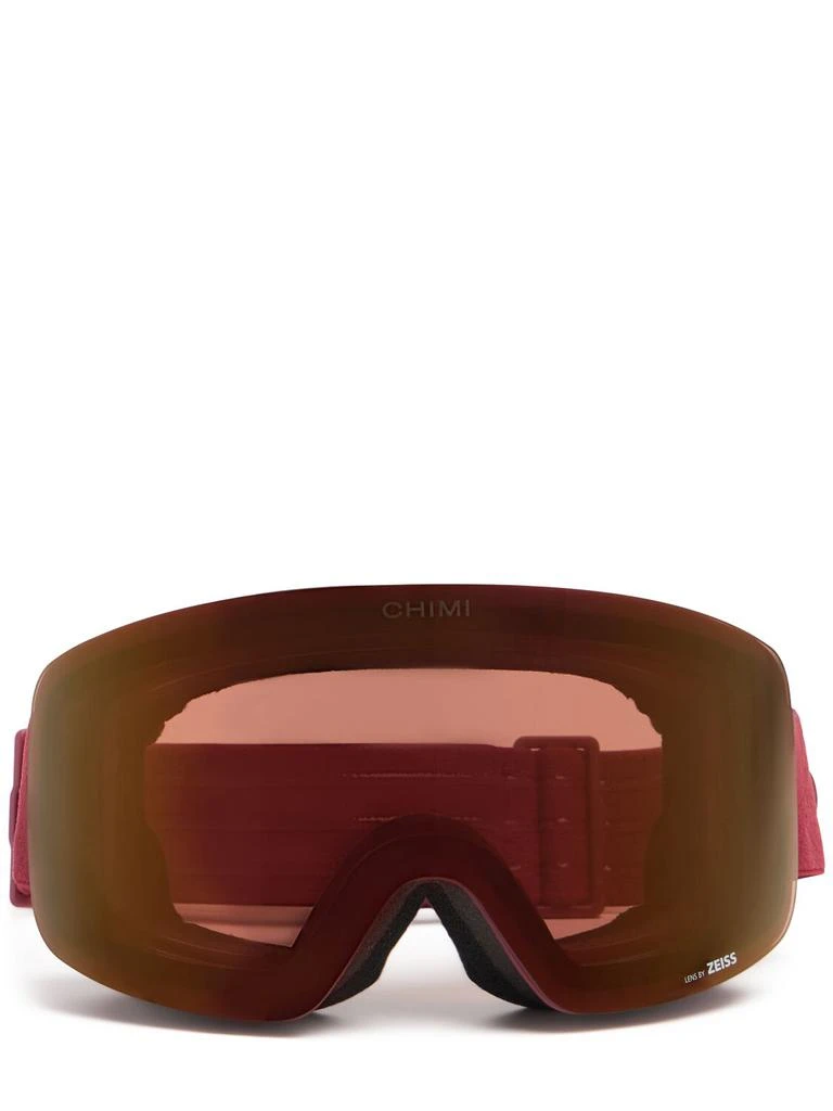 CHIMI 01 Burgundy Ski Goggles 1