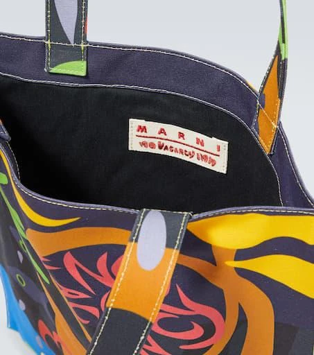 Marni x No Vacancy Inn printed canvas tote bag 4