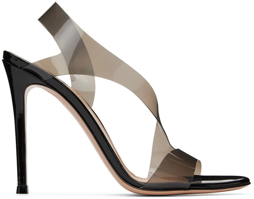 Gianvito Rossi Black Metropolis Heeled Sandals 1