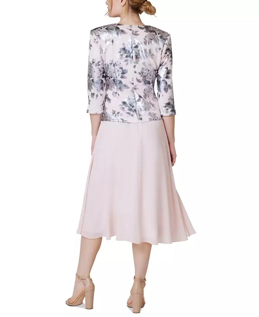Jessica Howard Petite 2-Pc. Printed Jacket & Midi Dress Set 2