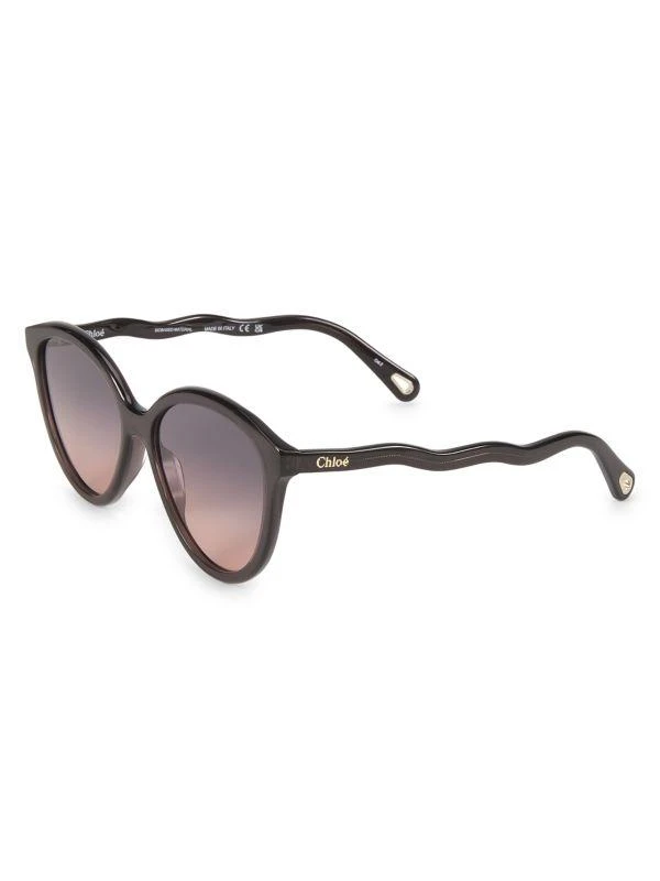 Chloe 57 mm Modified Cat Eye sunglasses! New!!! Chloé - Zelie - Ethical Soft Cat Eye Sunglasses - CH0087S  main image 2