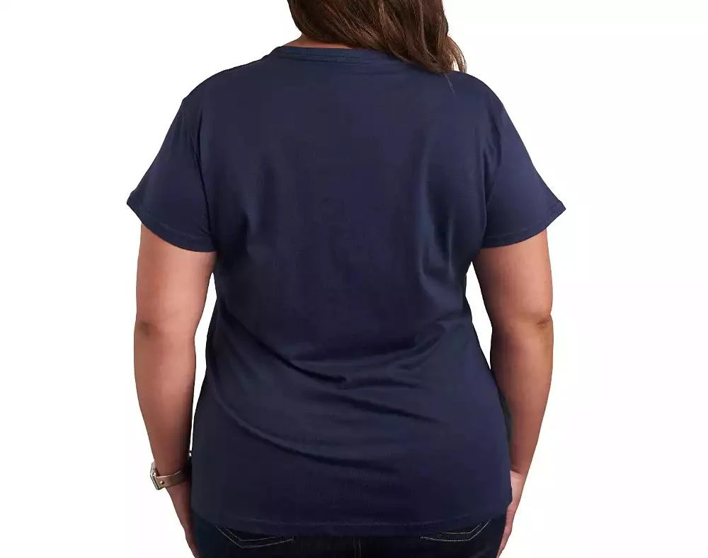 Hybrid Apparel Plus Size Trendy Retro Lucky Graphic Crew Neck T-Shirt 2