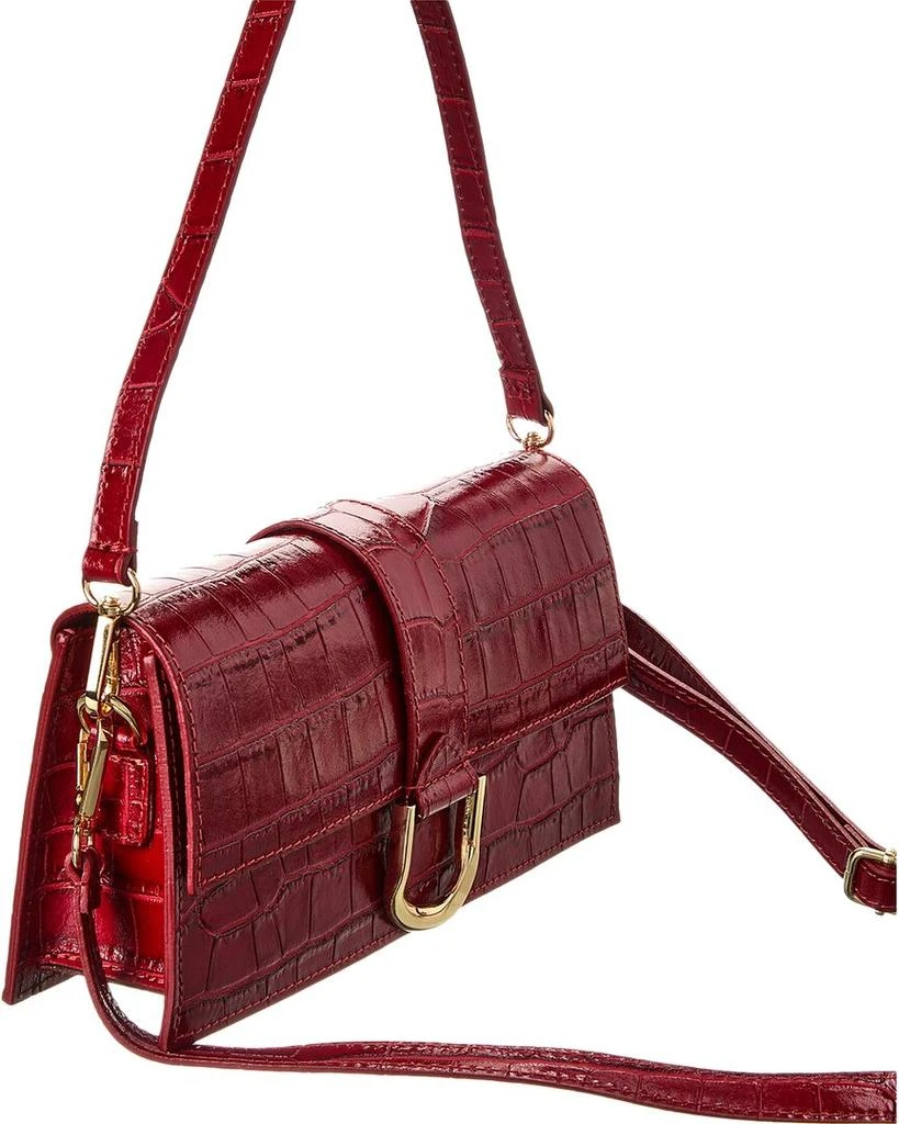 Persaman New York Milena Croc-Embossed Leather Clutch 3