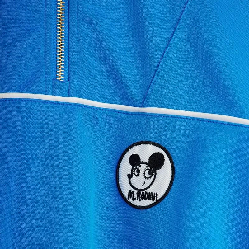Mini Rodini Blue Ritzratz half-zip sweatshirt 3