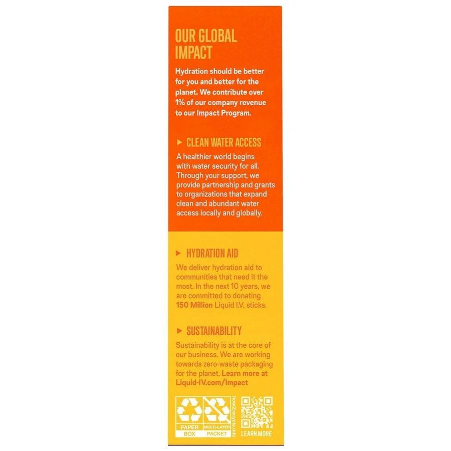 Liquid I.V. Hydration Multiplier + Immune Support Powder Mango Passionfruit, 6ct 2