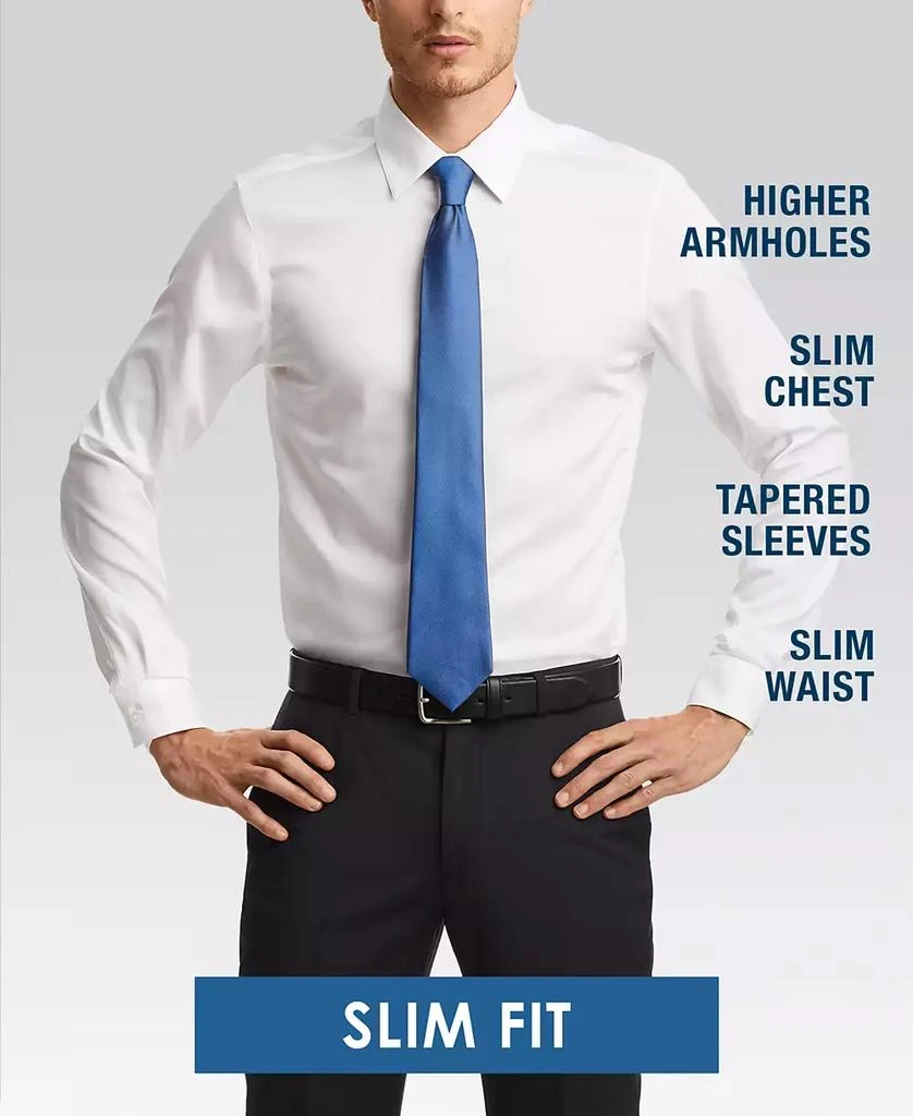 JONES NEW YORK Men's Slim-Fit Stretch Cooling Tech Dress Shirt 3