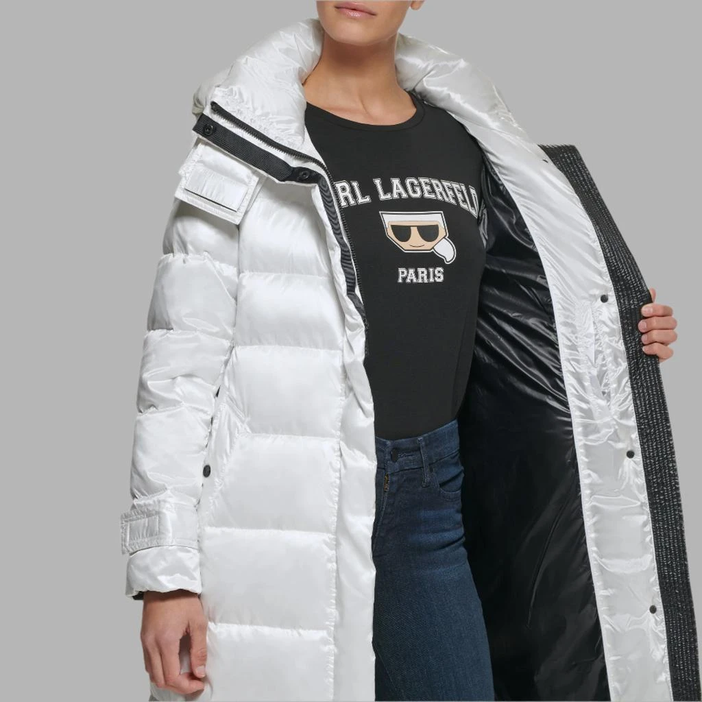 Karl Lagerfeld Paris CONTRAST MAXI BELTED PUFFER 6