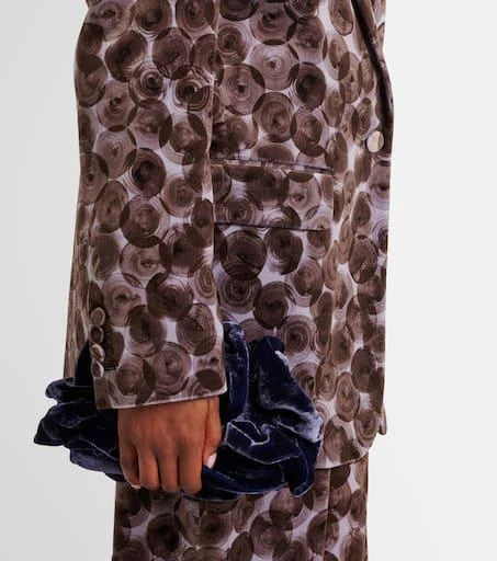 Dries Van Noten Printed cotton-blend blazer 6
