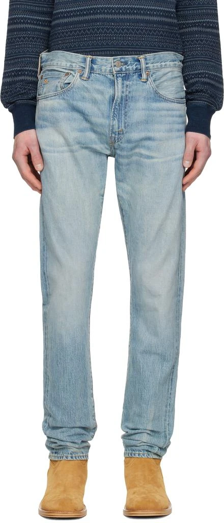 RRL Blue High Slim Lawton Selvedge Jeans