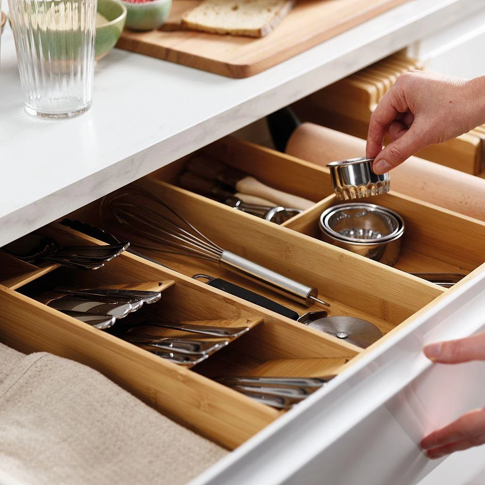 Joseph Joseph DrawerStore™ Bamboo Cutlery, Utensil & Gadget Organizer 3