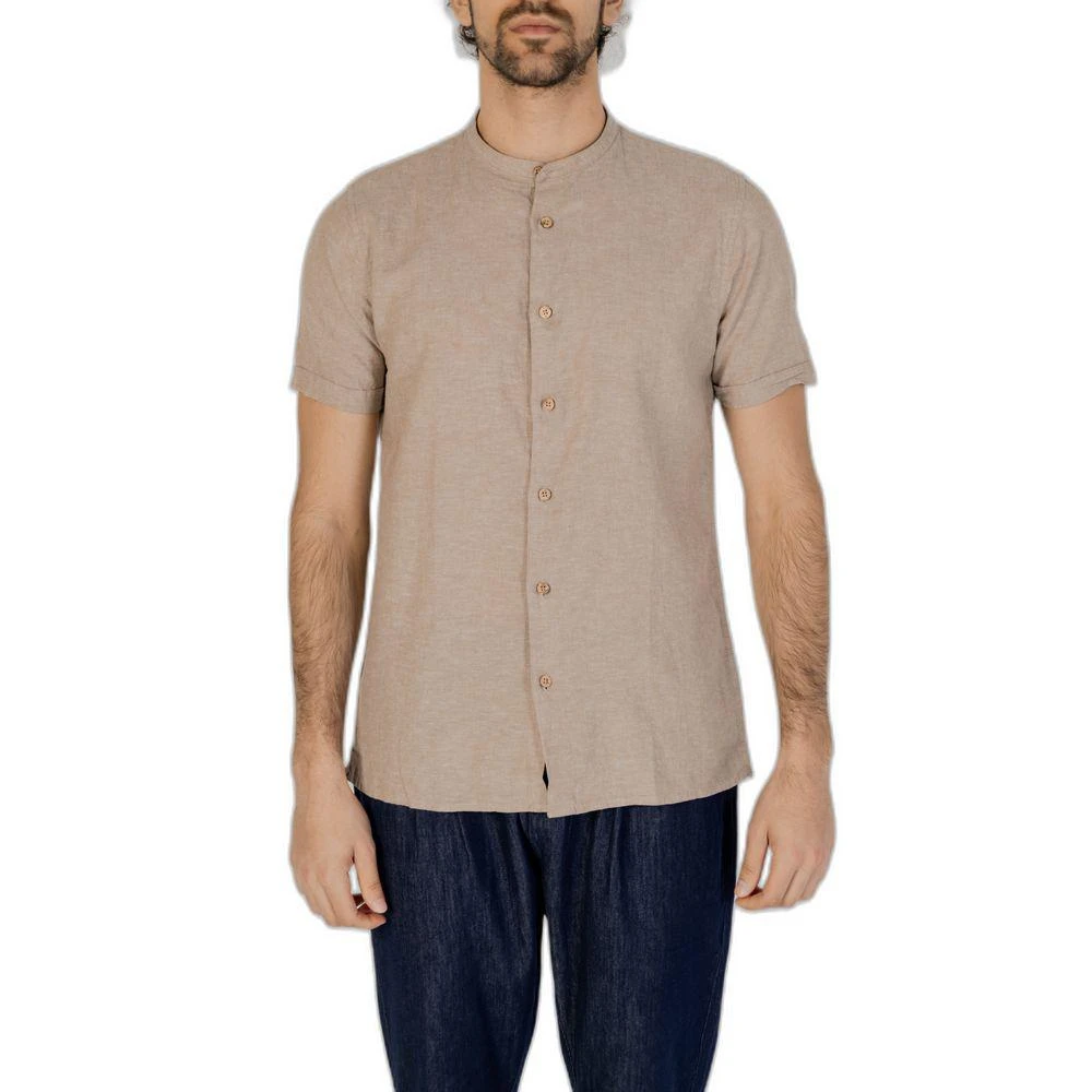 HAMAKI-HO Beige Linen Shirt 1
