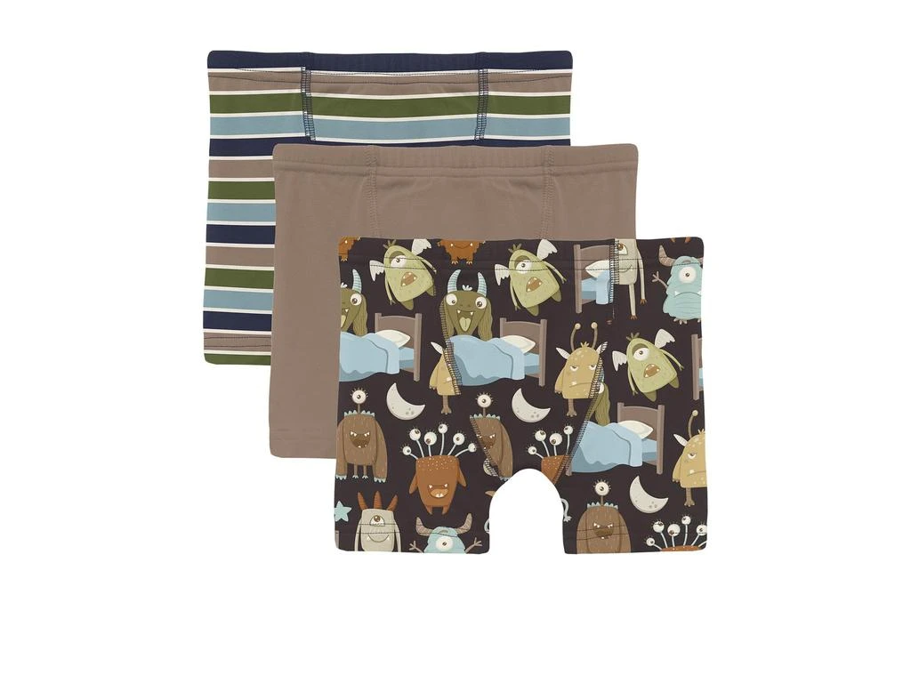 KicKee Pants Print Boxer Brief Set of 3 (Toddler/Little Kid/Big Kid)