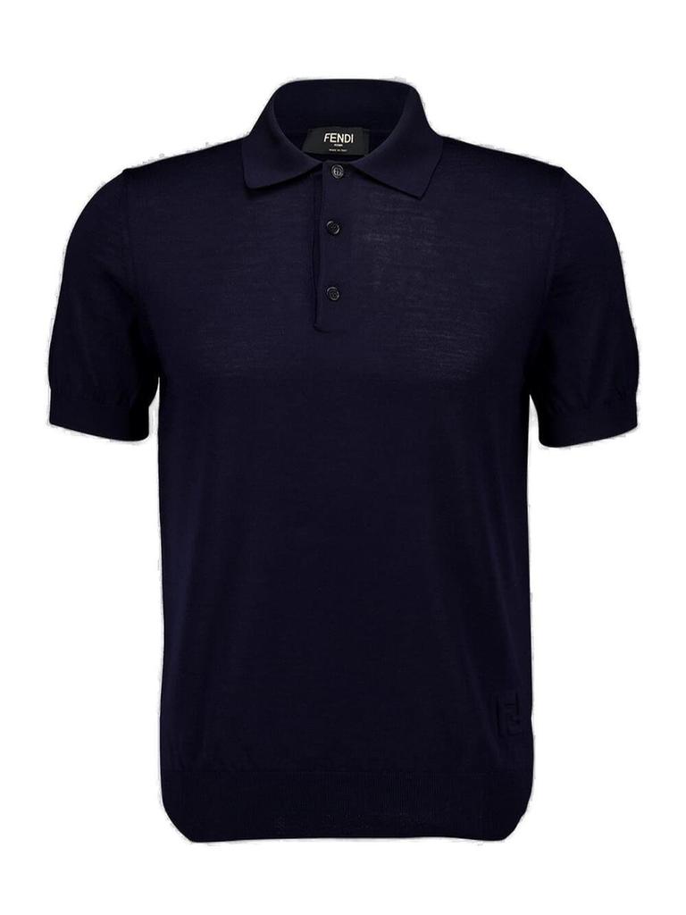 Fendi Fendi FF Jacquard Short Sleeved Polo Shirt - Polo