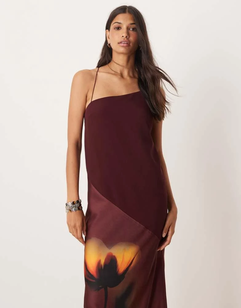 chinese dress ladies 2 in 1 Semi-Sheer Chiffon Cami Maxi Dress main image 1