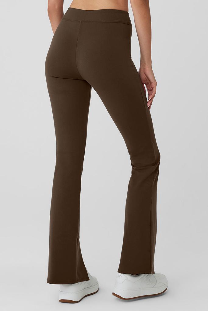 Alo Airbrush High-Waist Flutter Legging - Espresso