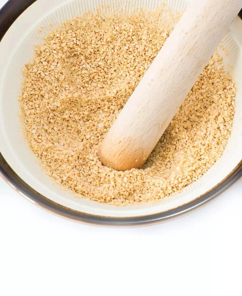 Helen's Asian Kitchen Suribachi Set, Ceramic Mortar Bowl with Maple Wood Pestle 2