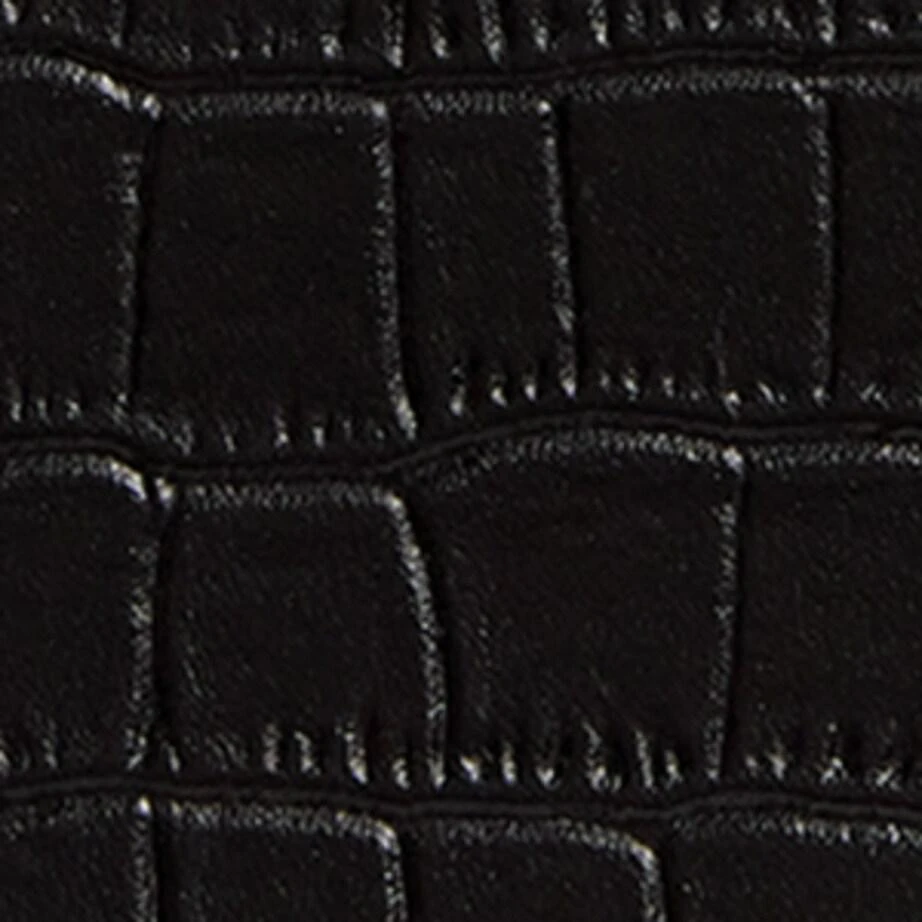 Harrods Croc-Embossed Leather Long Wallet 5
