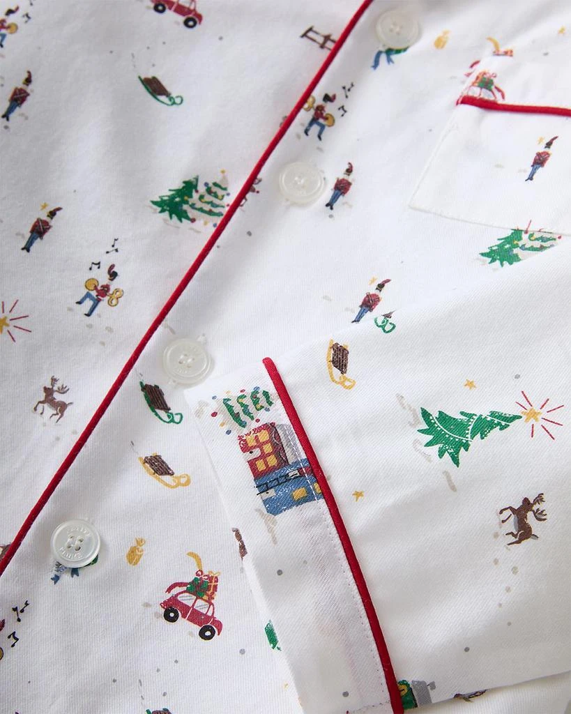Petite Plume Unisex Holiday Town Twill Pajama Set - Baby, Little Kid, Big Kid 3