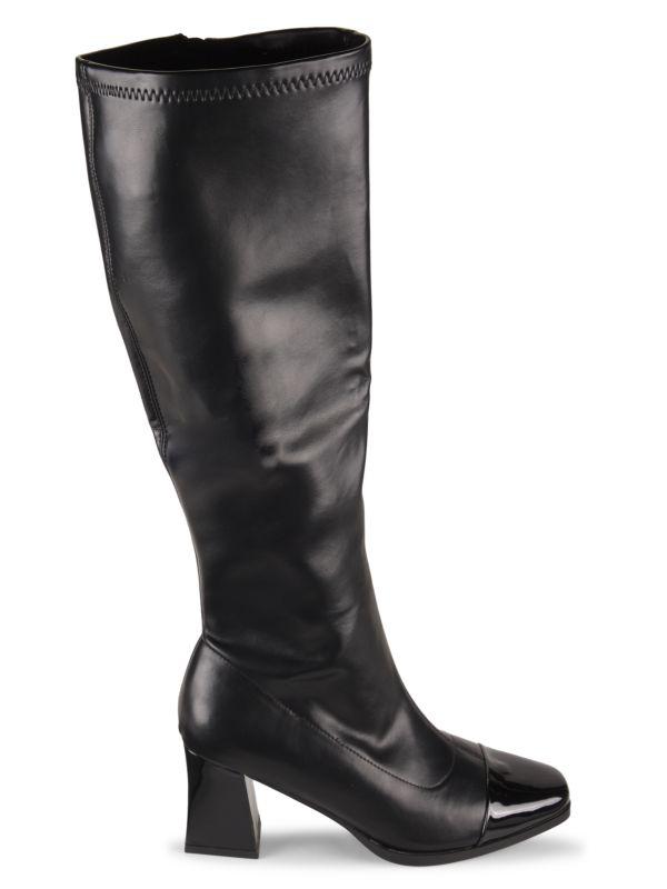 Rachel Roy 66MM Chic Leather Knee High Boots