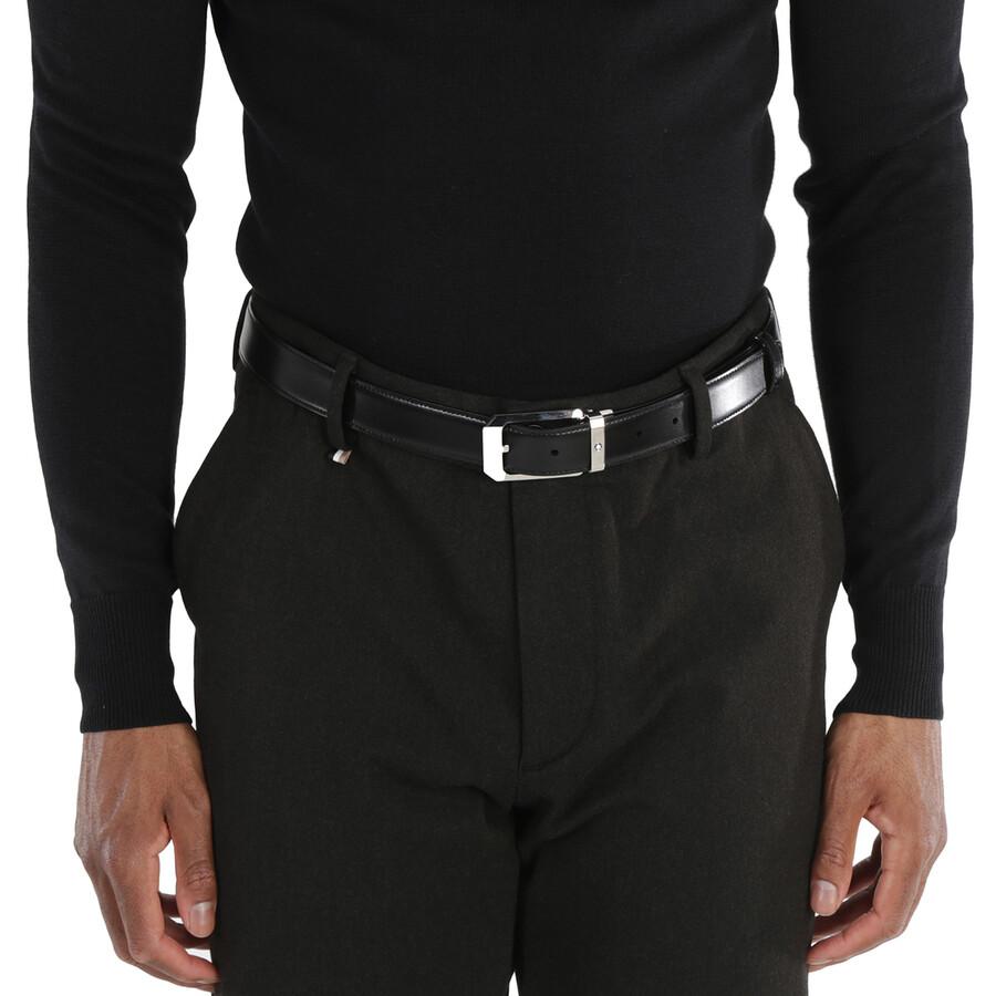 MontBlanc Reversible Leather Belt - Black/Brown Size 47