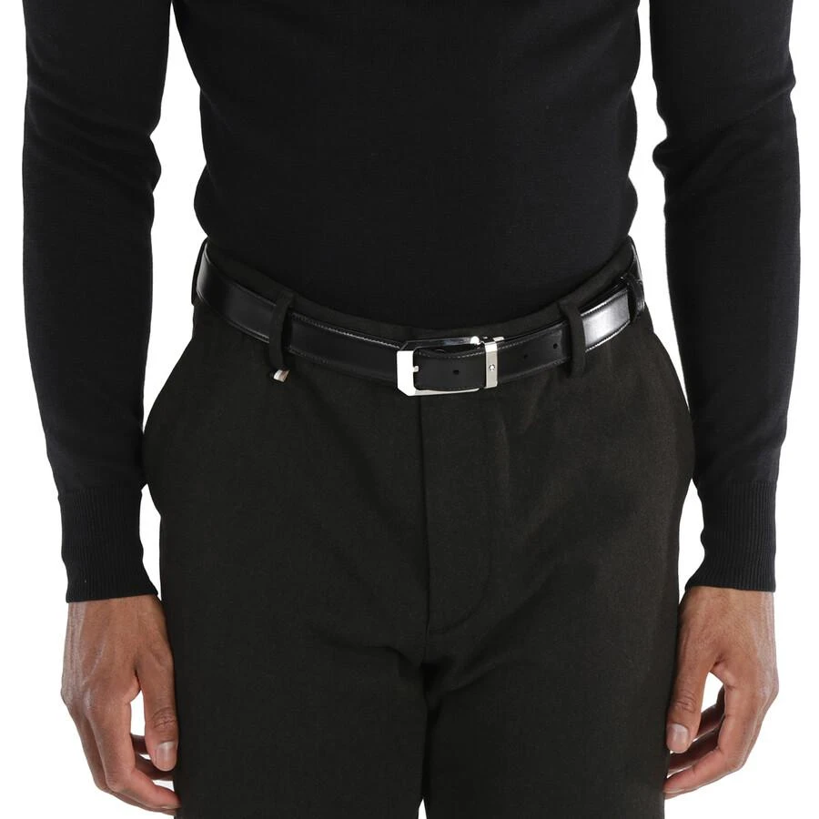 MontBlanc Reversible Leather Belt - Black/Brown Size 47 2