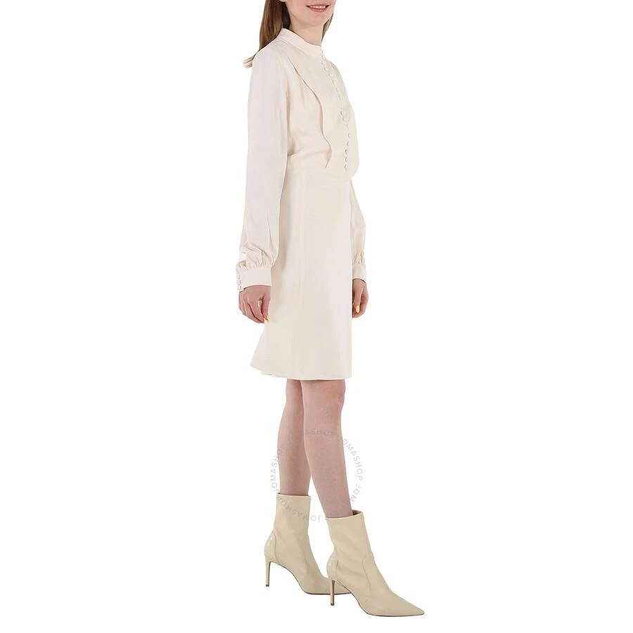 Chloé White Buttoned Long-sleeve Dress 2