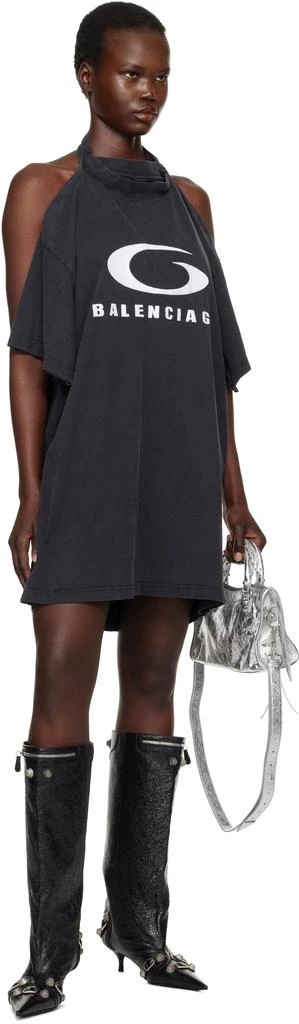 Balenciaga Black Cagole Wide 50mm Boots 5