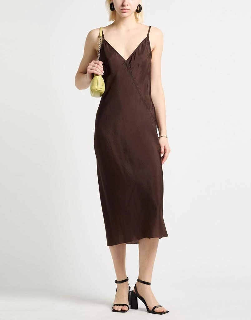 knee length dresses for ladies Rick Owens // Lilies Black Jersey Fold Over Midi Dress – VSP Consignment