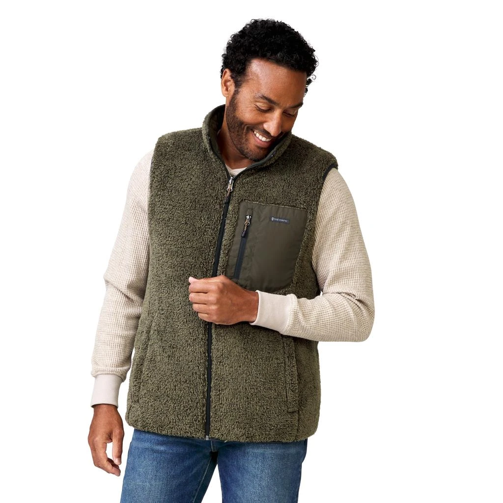 Free Country Men's Atlas Quilted Reversible Sherpa Vest 3