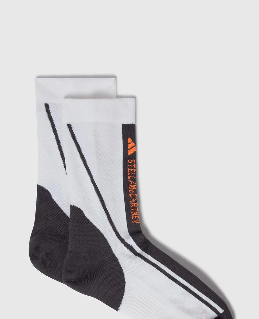 Stella McCartney Stella McCartney - Crew Socks, Woman, White/Black/Apsior Red, Size: M 1