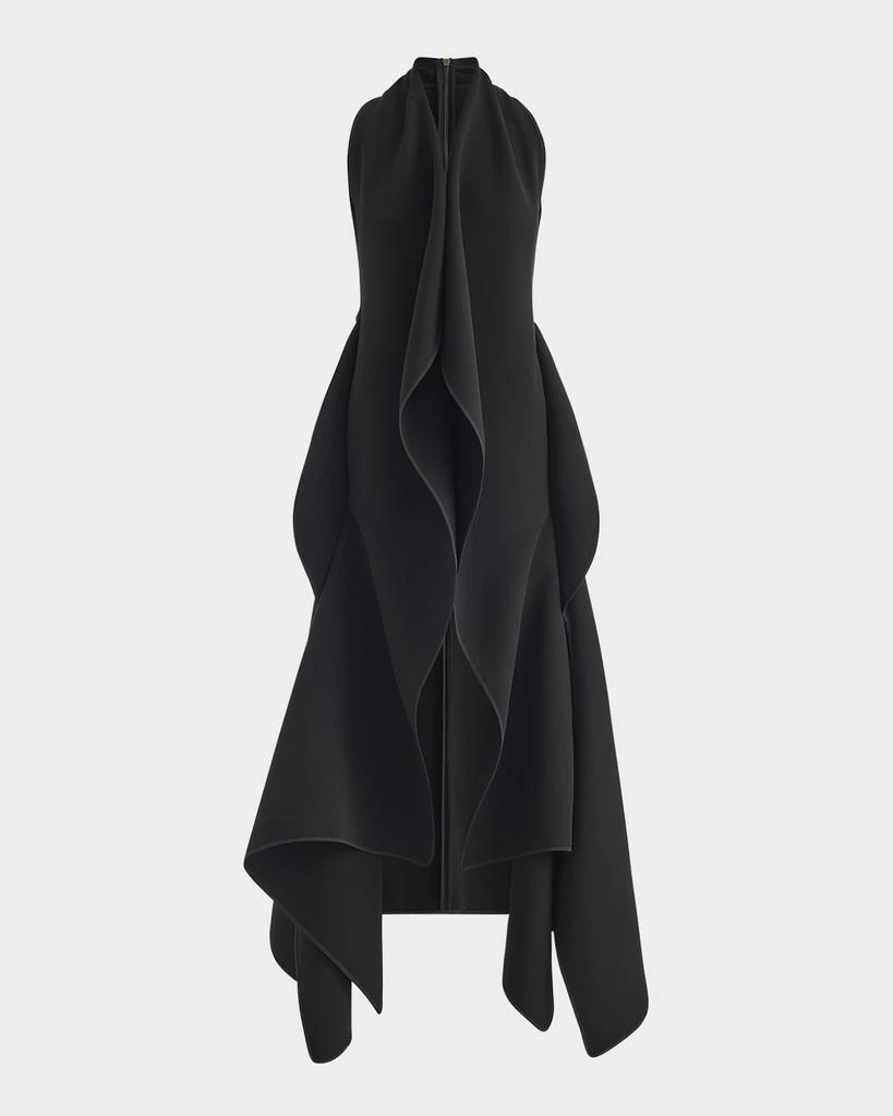 Maticevski Varsity Sleeveless Draped Midi Dress 1