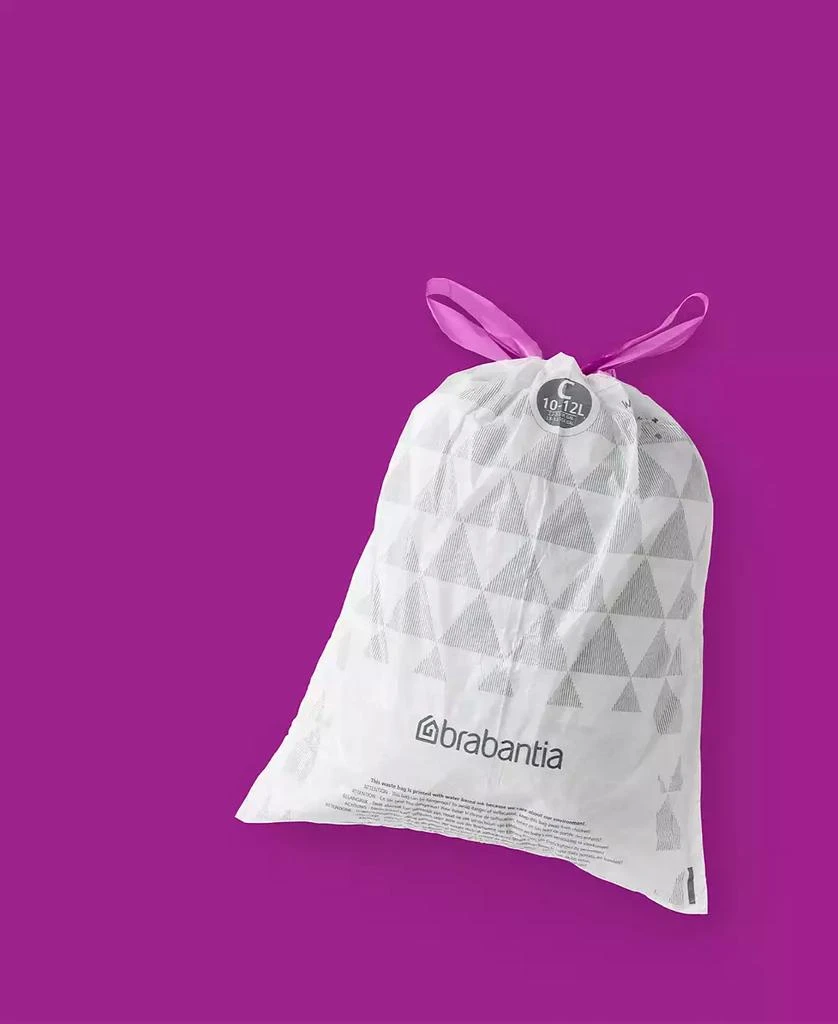 Brabantia PerfectFit Trash Bags, Code C, 2.6-3.2 Gallon, 10-12 Liter, 200 Trash Bags 4