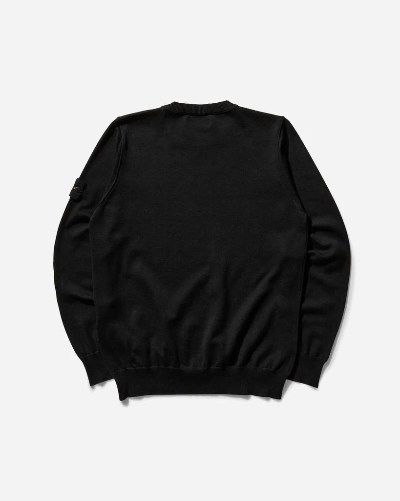 Stone Island Men's Cotton Crewneck Sweater Black 2