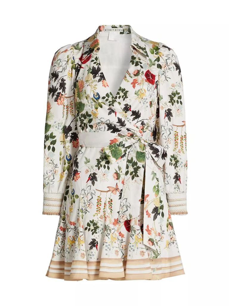 Alice + Olivia Alisa Wrap Godet Shirtdress 1