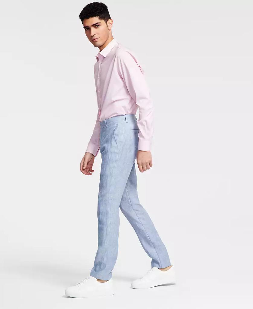 Bar III Men's Slim-Fit 100% Linen Suit Pants, Created for Macy's