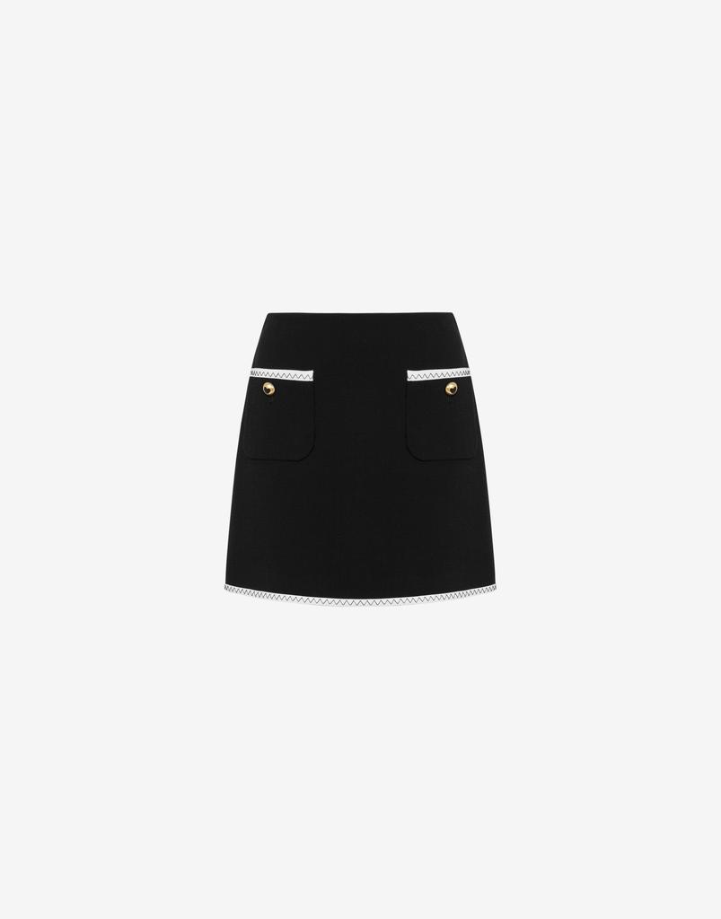 Moschino Gold Heart Buttons Miniskirt