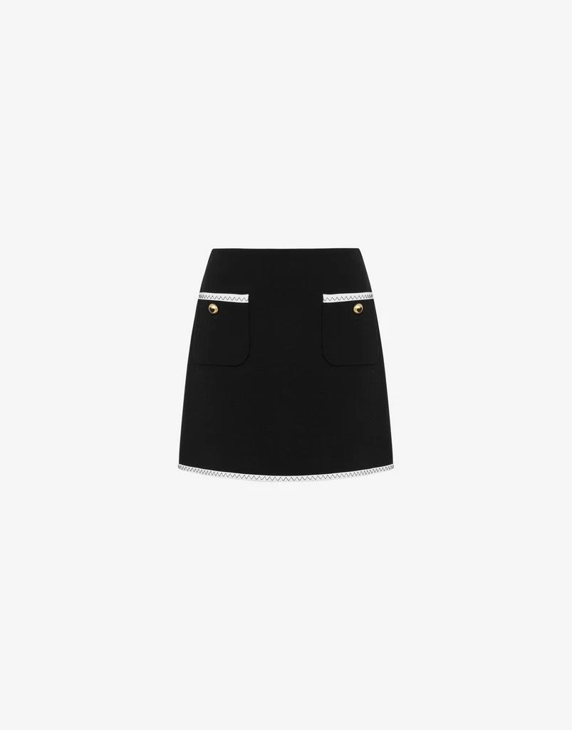 Moschino Gold Heart Buttons Miniskirt 1