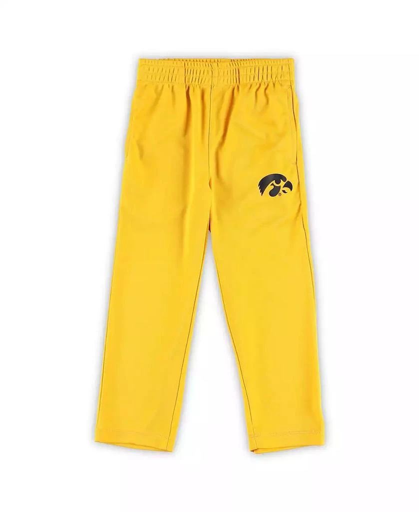 Outerstuff Preschool Boys Black, Gold Iowa Hawkeyes Red Zone Jersey and Pants Set 4