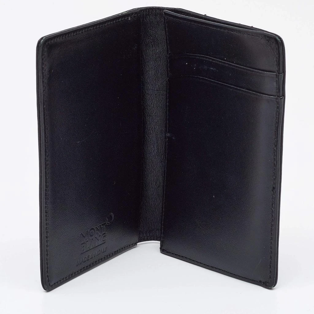 MontBlanc Montblanc Black Leather Meisterstuck Bifold Card Holder 2