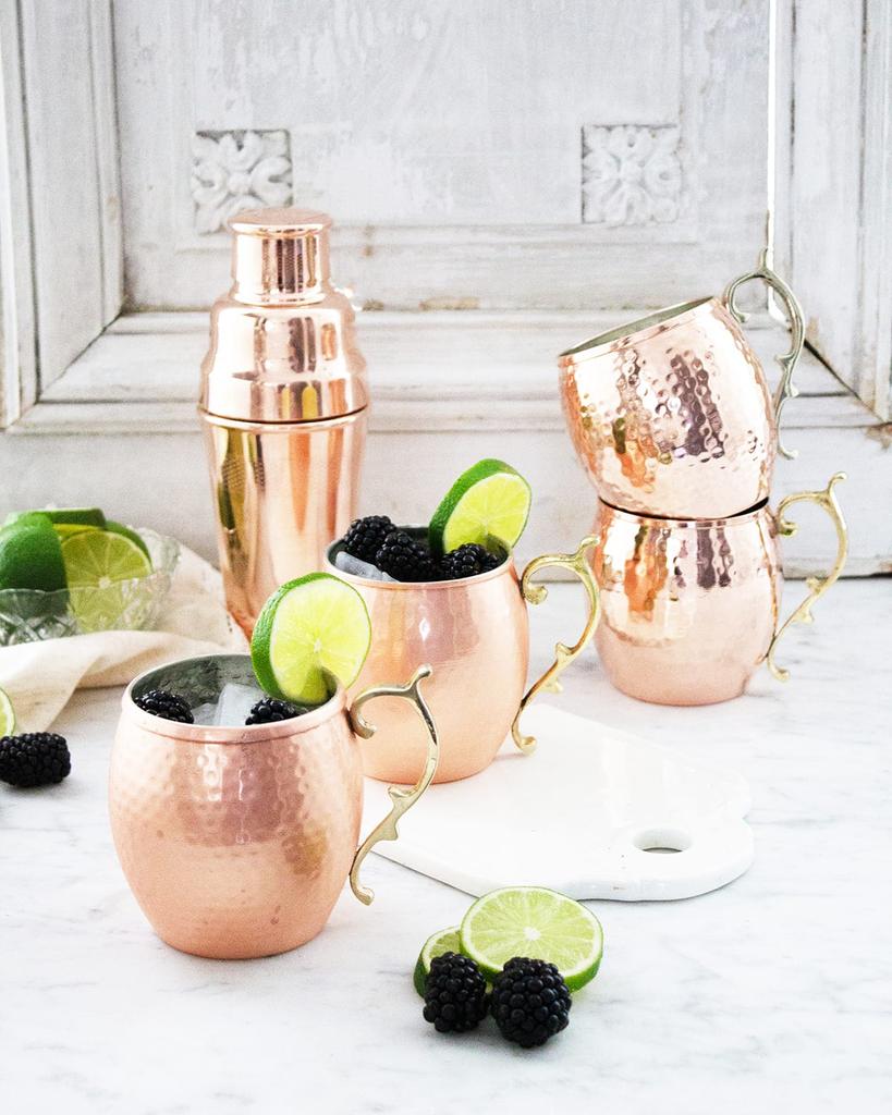 Coppermill Kitchen Vintage-Inspired Mugs, Set of 4