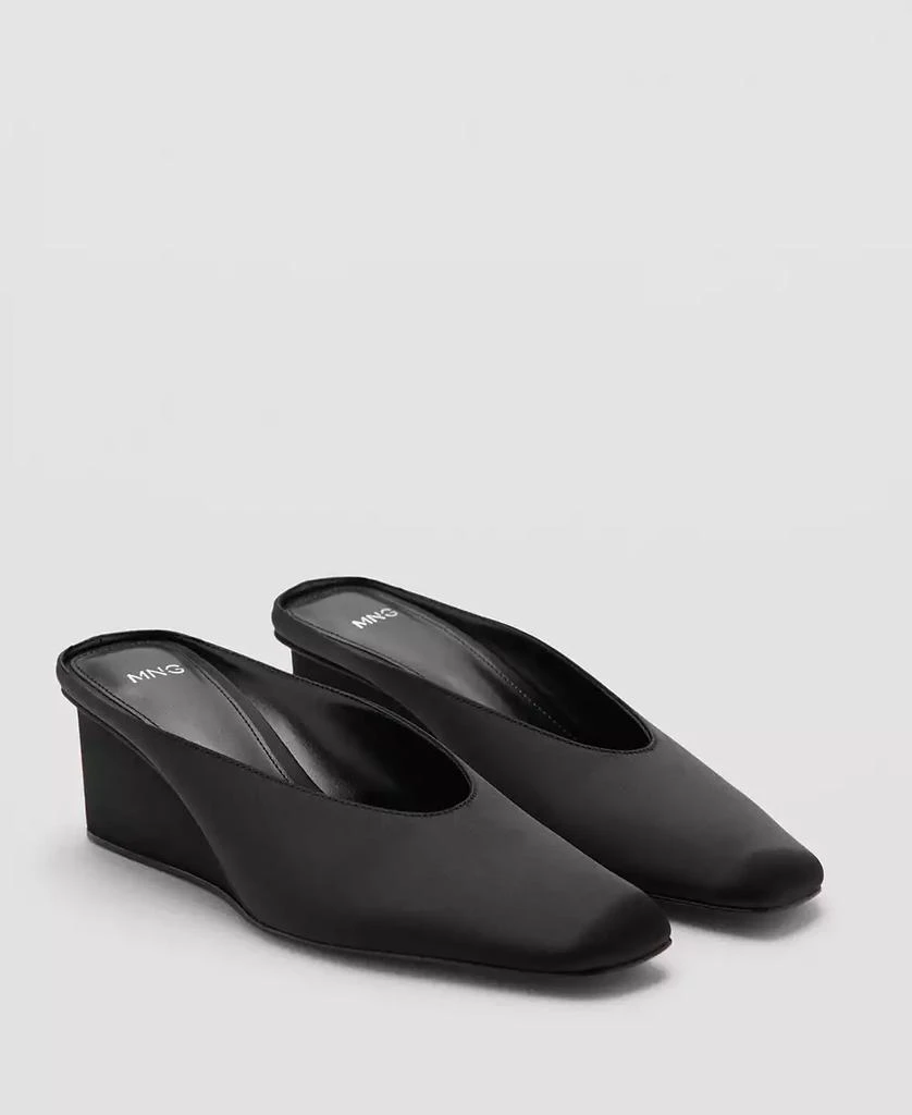 Mango Women's Square Toe Wedge Shoes