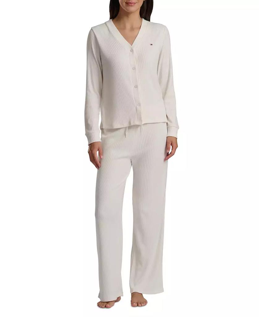 Tommy Hilfiger Women's 2-Piece Long Sleeve Cardigan and Pants Set
