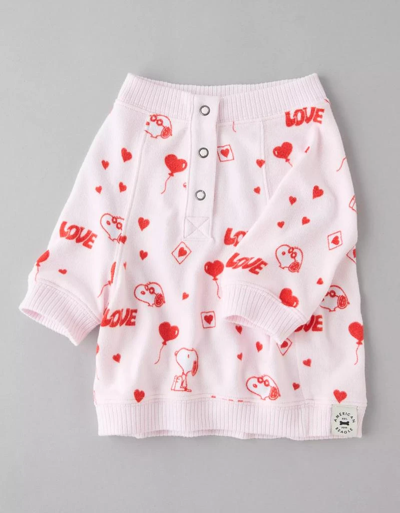 AE ABO Snoopy Valentine's Day Plush Dog PJ Set 1