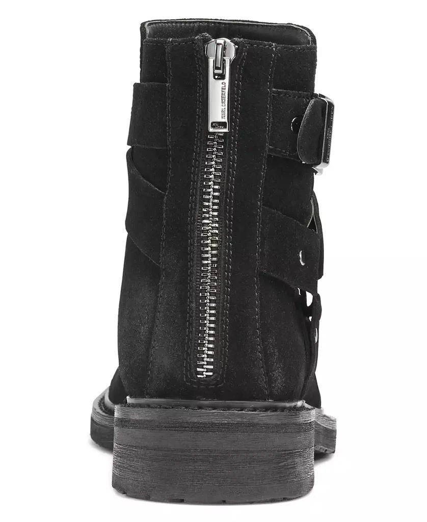 KARL LAGERFELD PARIS Karl Lagerfeld Men's Suede Harness Tire Tread Sole Boot 3