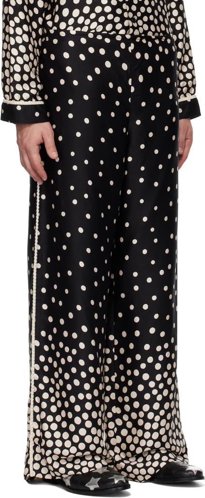 Anna Sui Black Polka Pyjama Pants