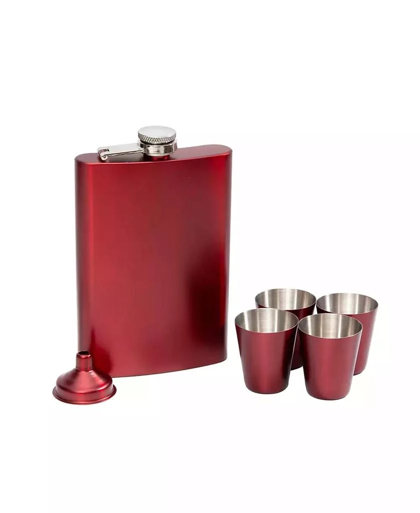 Cambridge Silversmiths Flask, 6 Piece Set 1