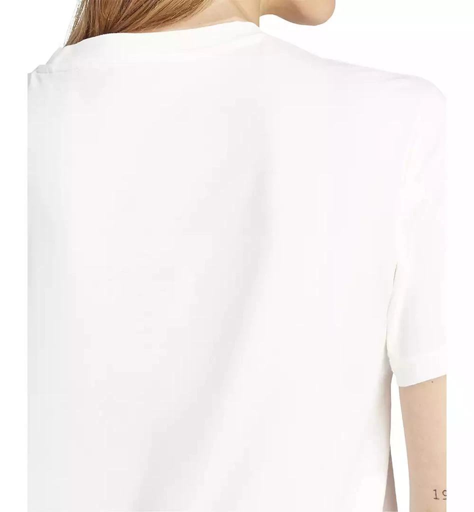 Adidas Women's Camo Logo Crewneck Cotton T-Shirt 4