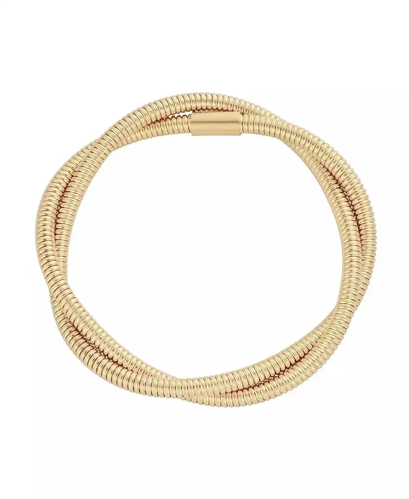 ADORNIA Tarnish Resistant Gold Wrap Chord Bracelet