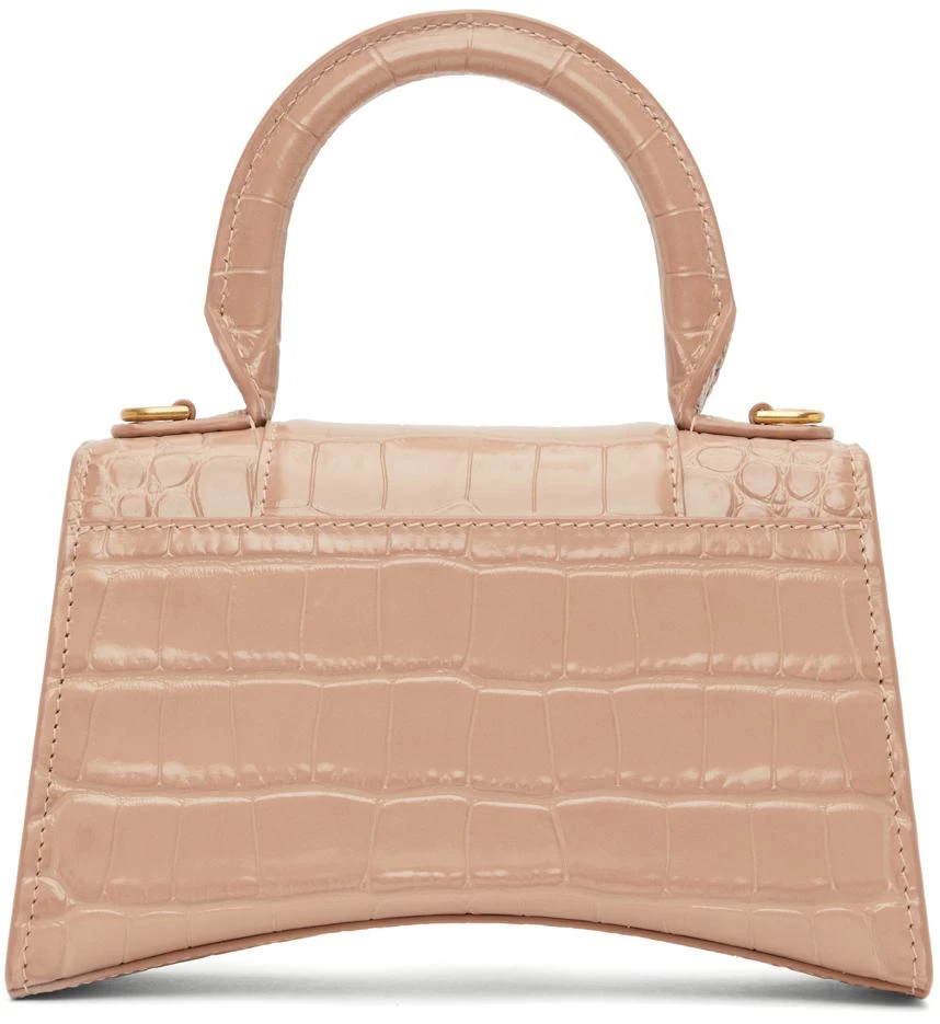Balenciaga Beige Croc XS Hourglass Bag 4