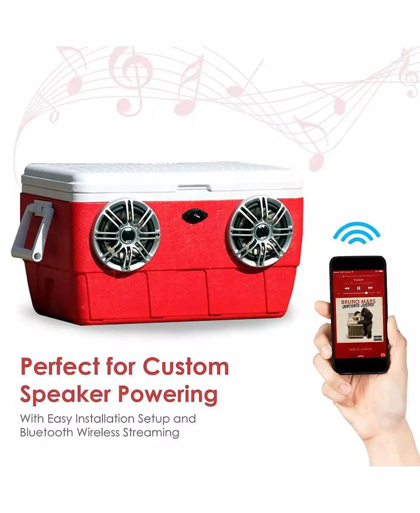 Pyle Bluetooth Marine Amplifier Kit, 2-Ch. Waterproof Audio Power Amp System 6